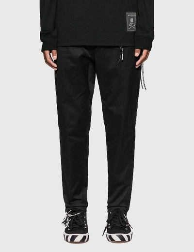 Shop Mastermind Japan Skinny Beach Pants In Black