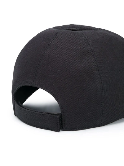 Shop Versace Baseball Cap In Black