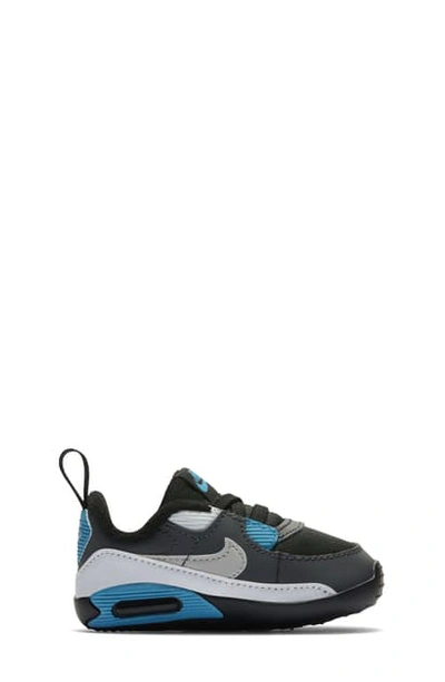 Shop Nike Air Max 90 Crib Sneaker In Black/ Dark Grey/ White