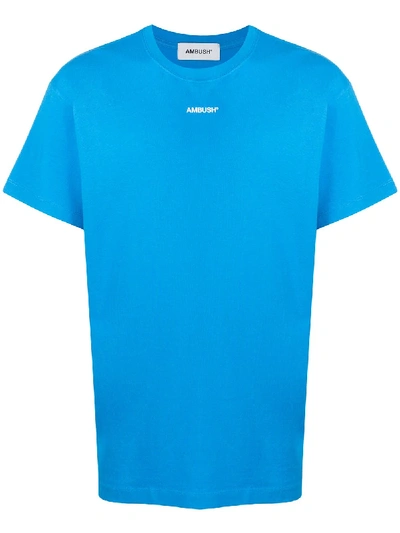 Shop Ambush Logo Print T-shirt In Blue