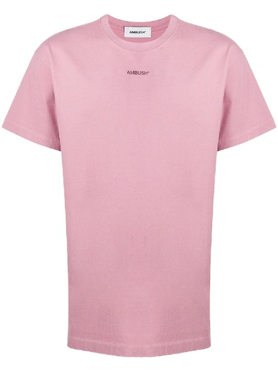 Shop Ambush Logo Print T-shirt In Pink