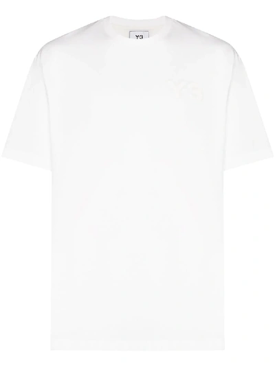 Shop Y-3 Tonal Logo-print T-shirt In White