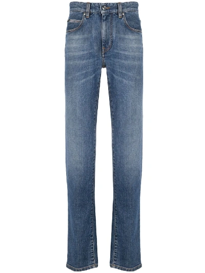 Shop Ermenegildo Zegna Mid-rise Straight-leg Jeans In Blue