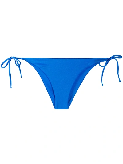 Shop Mc2 Saint Barth Virgo Shy Bikini Bottoms In Blue