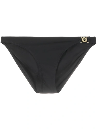 Shop Tory Burch Miller Hipster Bikini Bottoms In Black