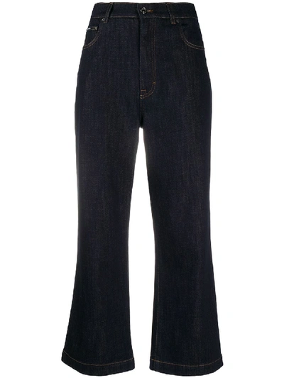 Shop Dolce & Gabbana High-waisted Flared Jeans In Blue