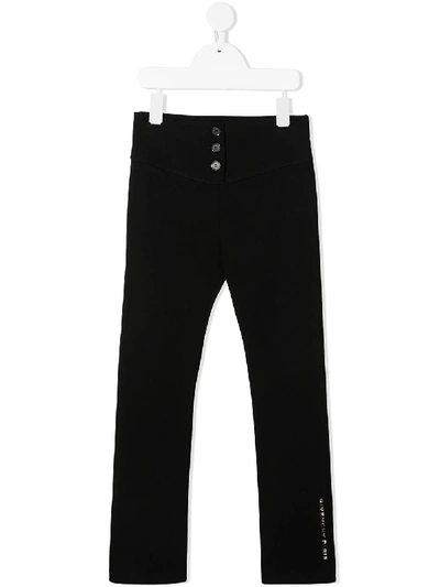 Shop Givenchy Logo Slim-fit Trousers In Black