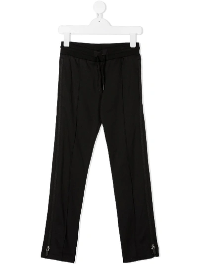 Shop Givenchy Drawstring Straight-leg Trousers In Black