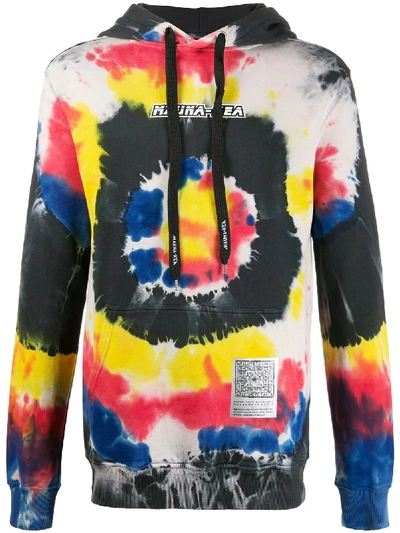 Mauna Kea Tie-dye Hooded Sweatshirt In Black
