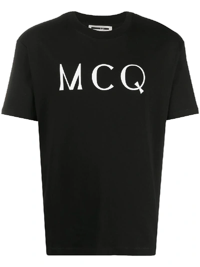 Shop Mcq By Alexander Mcqueen Logo-print Cotton T-shirt In Black