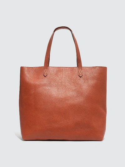 Shop Madewell The Zip Top Transport Tote In Brown