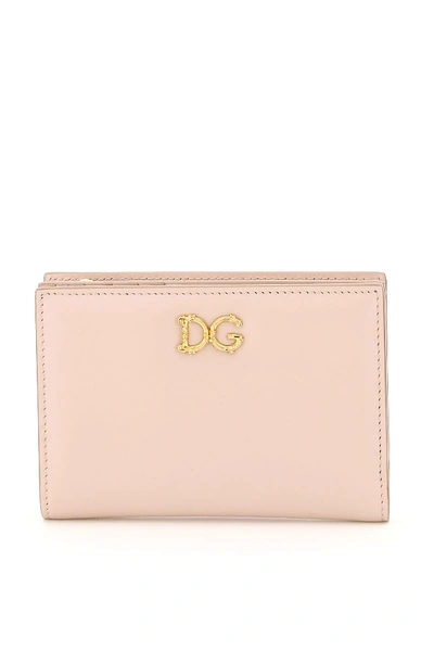 Shop Dolce & Gabbana Baroque Dg Wallet In Cipria 1 (pink)