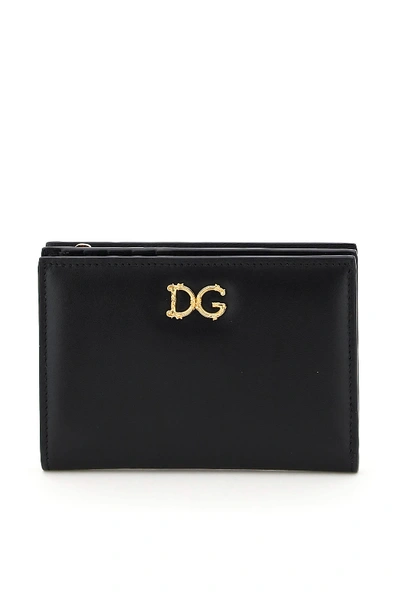 Shop Dolce & Gabbana Baroque Dg Wallet In Nero (black)