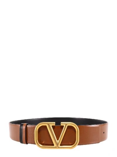 Shop Valentino Belt In Brown