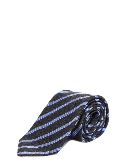 Shop Kiton Tie In Black