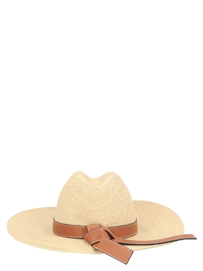 Shop Loewe Paula Hat In Beige