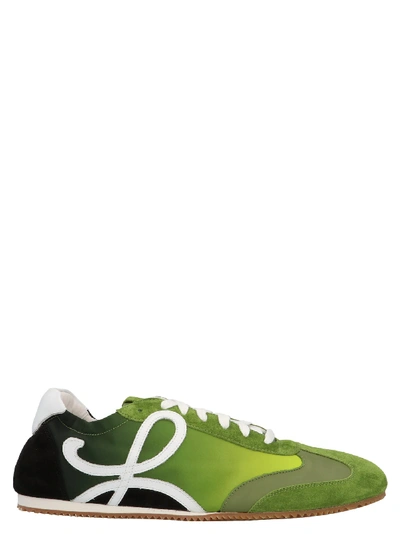 Shop Loewe Ballet Runner Shoes In Green