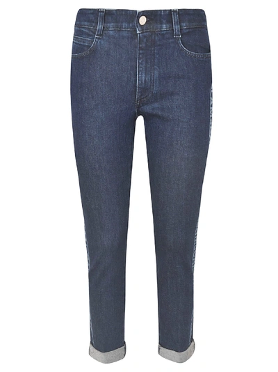 Shop Stella Mccartney Cropped Slim Jeans In Dark Blue