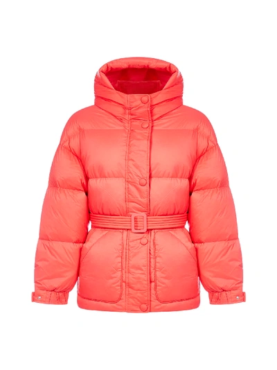 Shop Ienki Ienki Michlin Hooded Nylon Puffer Jacket In Ultra Red