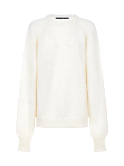 Shop Haider Ackermann Merino Wool Oversized Sweater In Kidtop Ivory