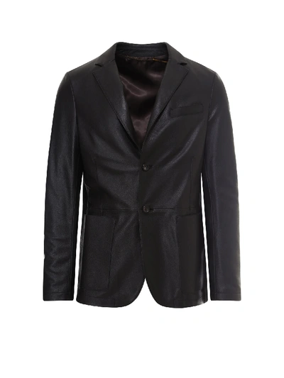 Shop Ajmone Jacket In Black