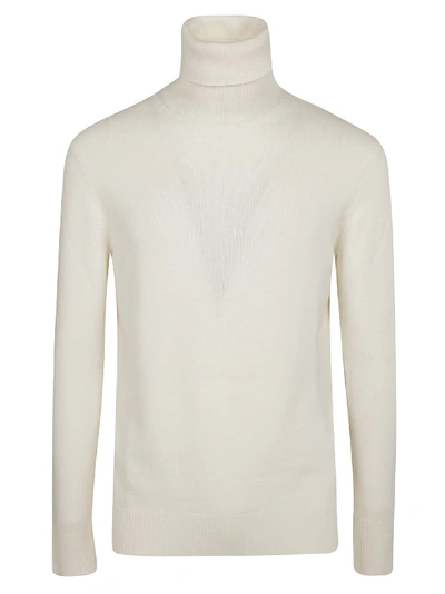 Shop Dolce & Gabbana Turtleneck Slim Sweater In White