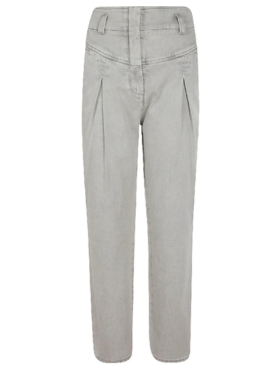 Shop Alberta Ferretti High-waist Slim Jeans In Denim