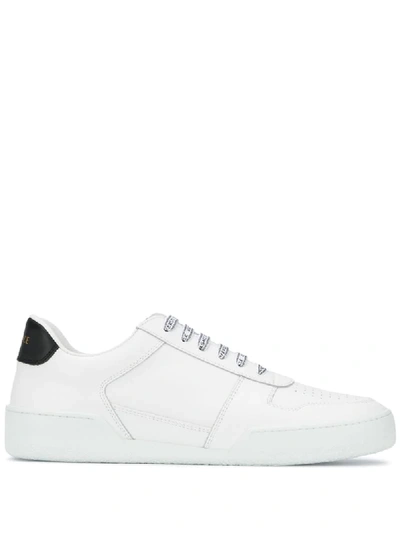 Shop Versace Ilus Low-top Sneakers In White