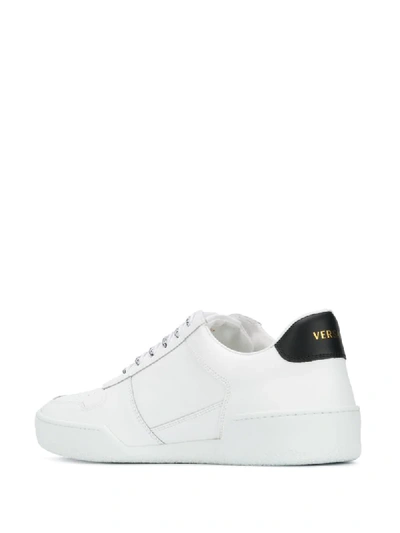 Shop Versace Ilus Low-top Sneakers In White