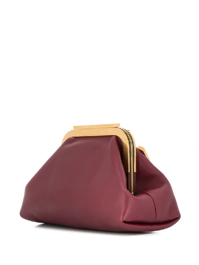 Shop Valentino Oversize Supervee Clutch Bag In Red