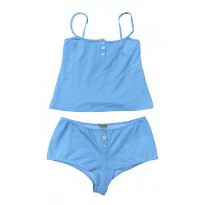 Pre-owned Burberry Turquoise Swimwear