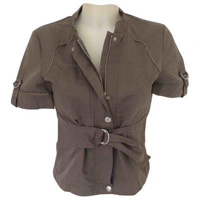 Pre-owned Max Mara Short Vest In Brown