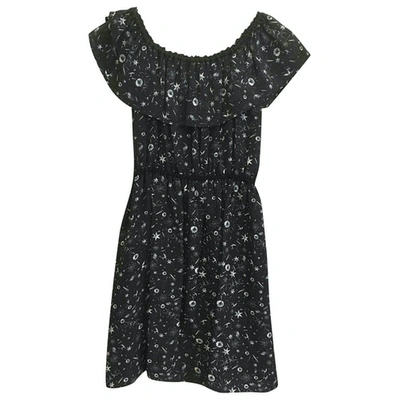 Pre-owned The Kooples Anthracite Silk Dress
