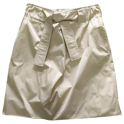 Pre-owned Max Mara Beige Polyester Skirts