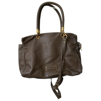 Pre-owned Marc By Marc Jacobs Too Hot To Handle Brown Leather Handbag