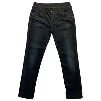 Pre-owned Levi's Navy Cotton - Elasthane Jeans