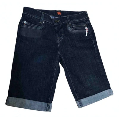 Pre-owned Hugo Boss Blue Denim - Jeans Shorts