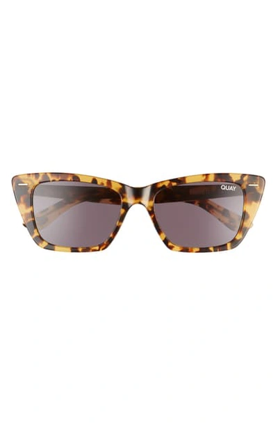 Shop Quay Prove It 52mm Cat Eye Sunglasses In Tortoise/ Black