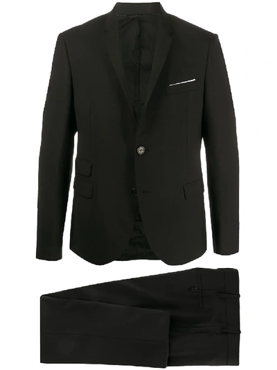 Neil Barrett Slim Stretch Tech Suit In Black