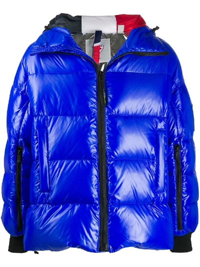 Shop Rossignol Long-sleeved Oversize Jacket In Blue