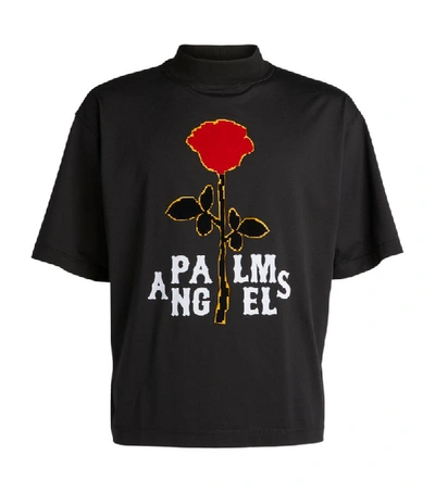 Shop Palm Angels Rose Logo T-shirt