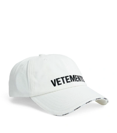 Shop Vetements Double-logo Baseball Cap