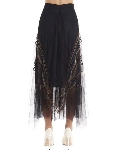 Shop Brunello Cucinelli Women's Black Polyester Skirt