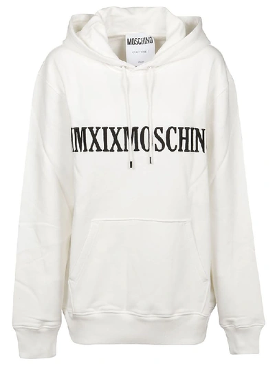 Shop Moschino Women's White Cotton Sweatshirt
