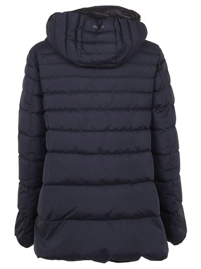 Shop Herno Women's Blue Polyester Down Jacket