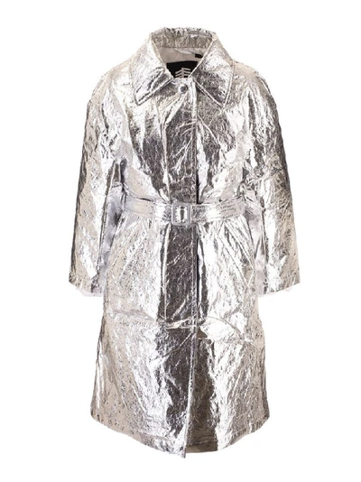 Shop Ienki Ienki Women's Silver Wool Coat