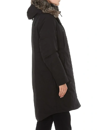 Shop Moose Knuckles Women's Black Cotton Outerwear Jacket