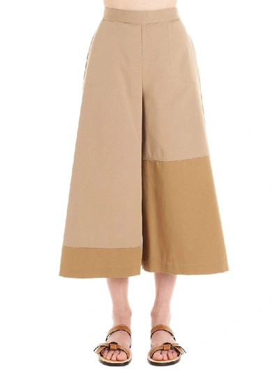Shop Loewe Women's Beige Cotton Pants