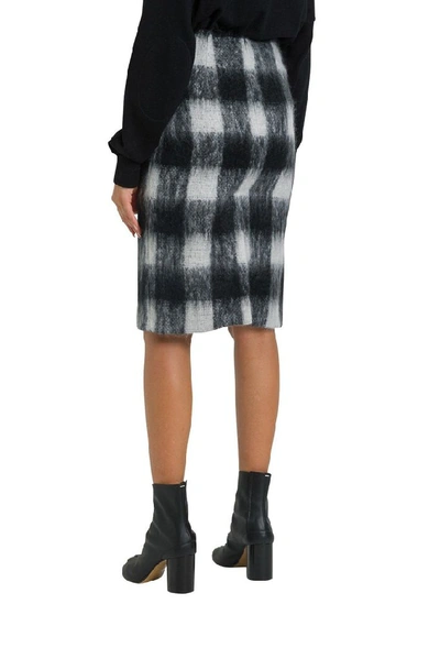 Shop Maison Margiela Women's Black Wool Skirt