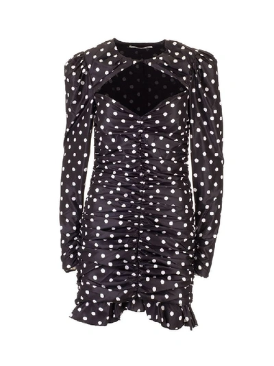 Shop Alessandra Rich Women's Black Silk Dress